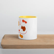 Load image into Gallery viewer, Abstract Design Mug with Yellow Insides
